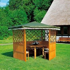 Pavillon 'Monaco' mit Möbel &amp; Sitzauflage