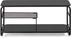 Fernsehtisch in Schwarz Metall Industry Design