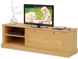 Fernsehtisch aus Kiefer Massivholz Klappe
