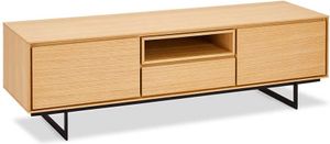 Fernsehtisch im Retrostil Eiche furniert