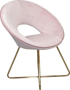 Home affaire Cocktailsessel , rosa, Samtoptik