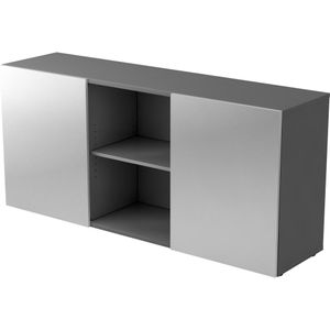 Sideboard / Lowboard - Graphit/Silber
