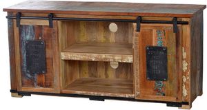 Fernsehtisch in Braun Bunt Shabby Chic