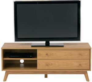 Fernsehtisch mit Eiche furniert Schubladen