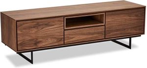 TV Unterschrank in Walnussfarben furniert 160 cm breit