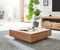 DELIFE Couchtisch Indra Akazie Natur 80x80 cm Massivholz, Couchtische