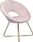 Home affaire Cocktailsessel , rosa, Samtoptik
